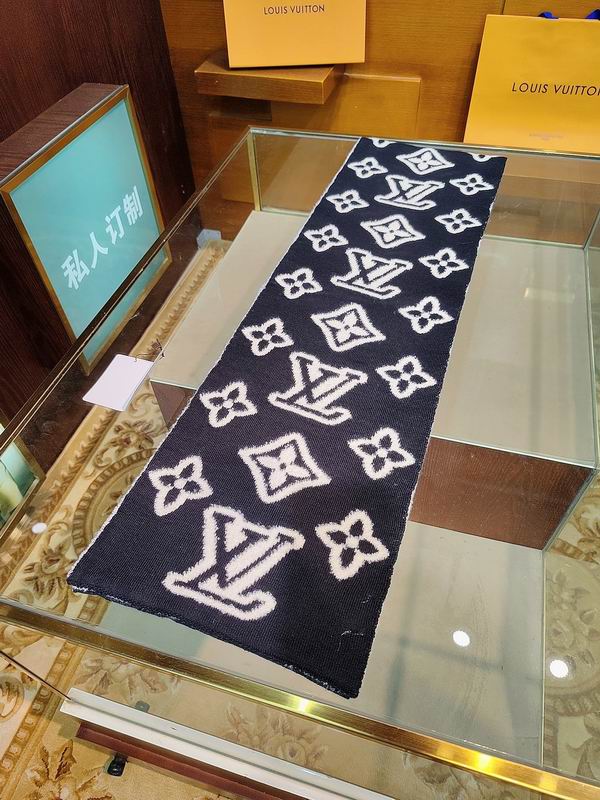 LV Scarf 25X180cm 88%绵羊毛12%锦纶 E110138